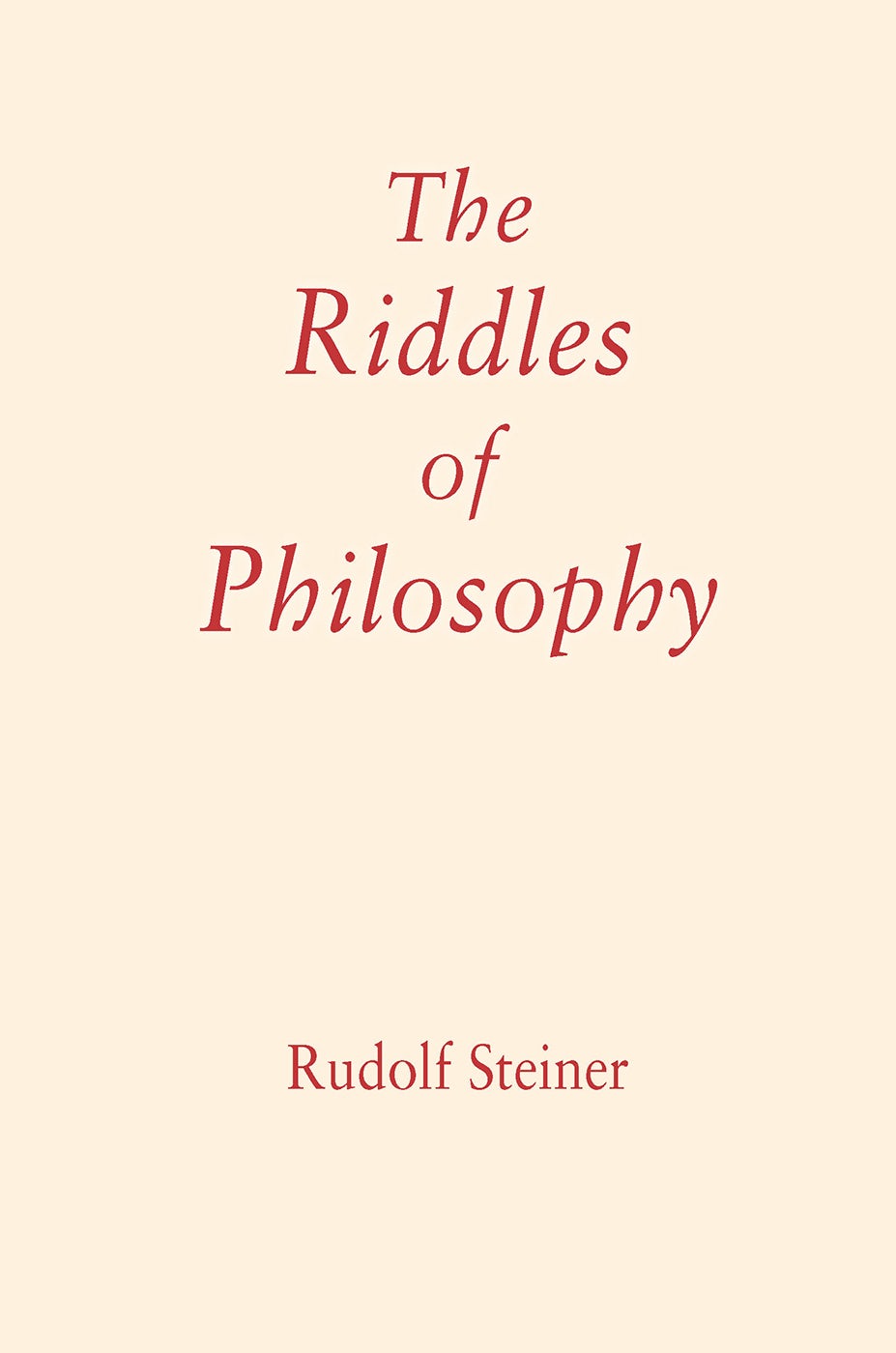 Cover image for The Riddles of Philosophy, isbn: 9780880107112