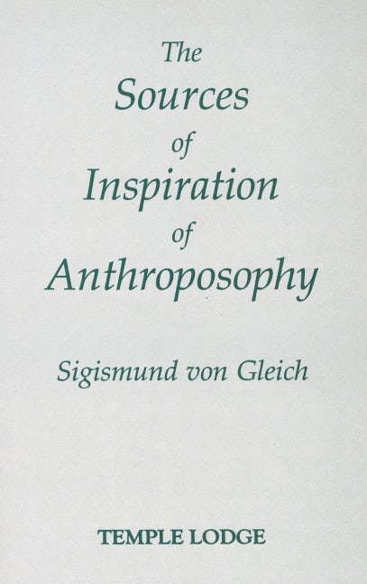 Cover image for Sources of Inspiration of Anthroposophy, isbn: 9780904693874