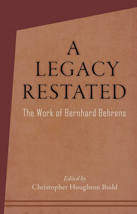 Cover image for A Legacy Restated, isbn: 9781621483823