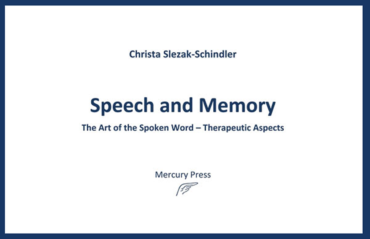 Cover image for Speech and Memory, isbn: 9781935136057